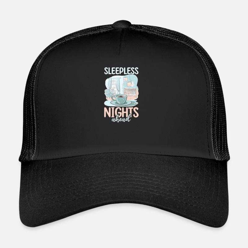 Future Dad Sleepless Nights Ahead Trucker Cap