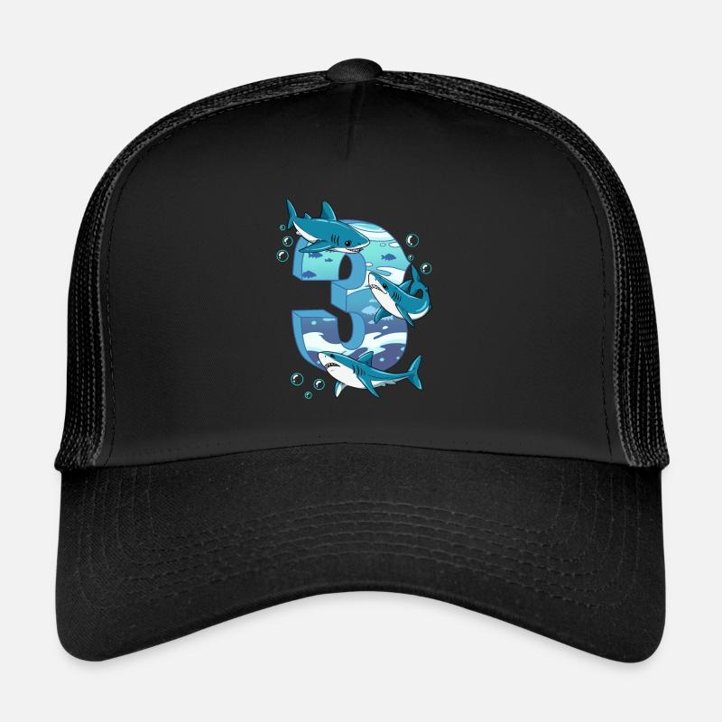 Requin du 3e anniversaire Casquette trucker 