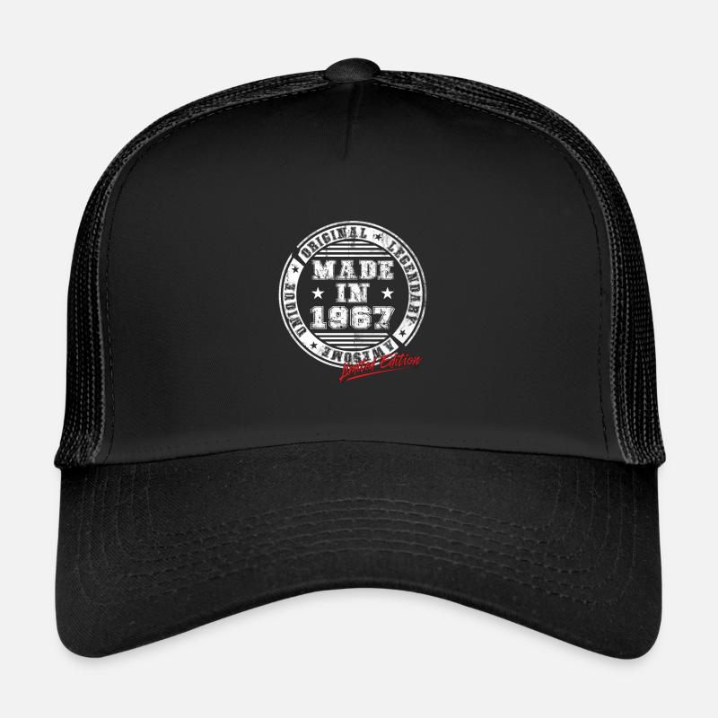 Retro Patch Vintage 1967 Birthday Gift Trucker Cap