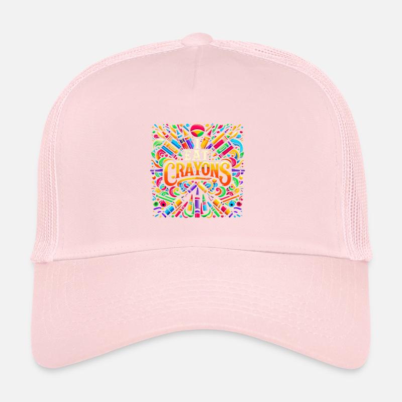 Je mange des crayons de couleur 23 Casquette trucker 