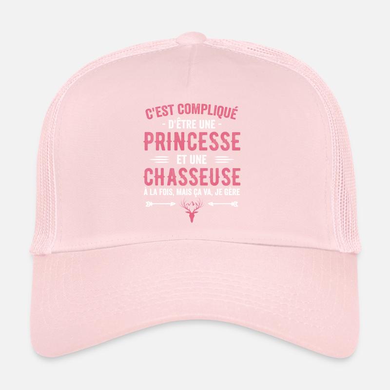 Chasseuse Chasse Cerf Princesse Cadeau Chasseresse Casquette trucker 