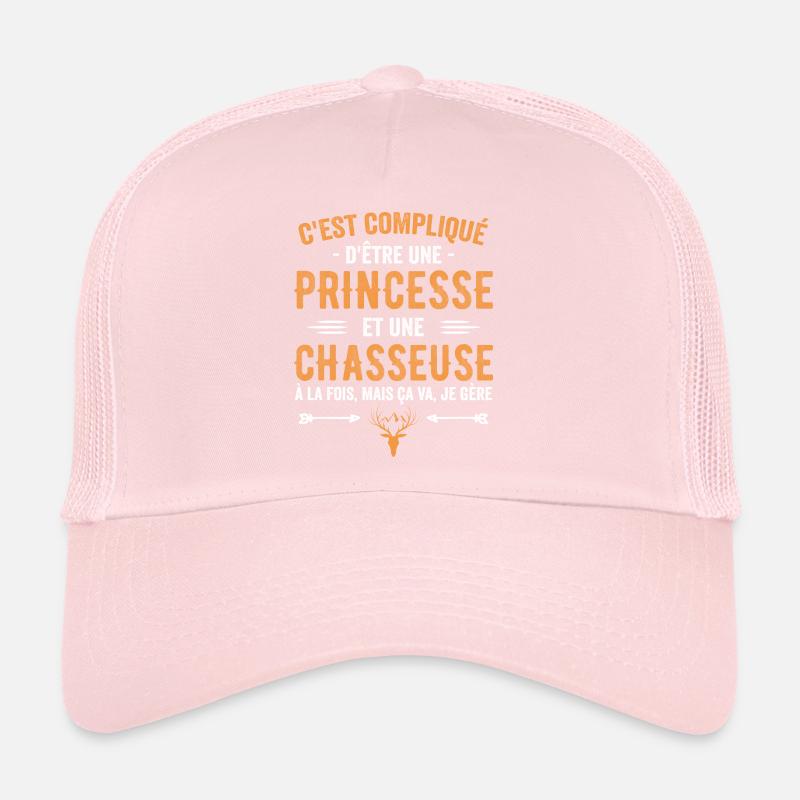 Chasseuse Chasse Cerf Princesse Cadeau Chasseresse Casquette trucker 