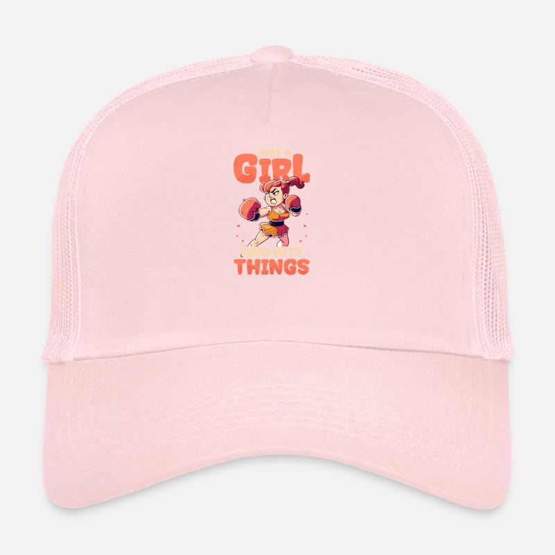 Boxe Fille Hit Things Casquette trucker 