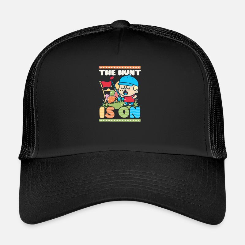 Die Golf-Osterjagd hat begonnen - Trucker Cap - Schwarz/Schwarz