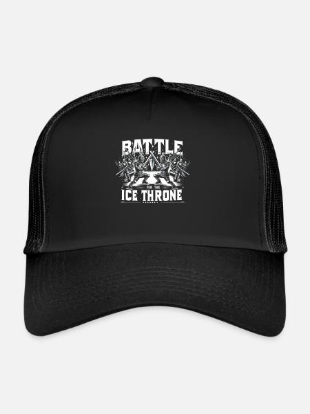 Patinage sur glace Patineurs sur glace - Casquette trucker  - noir/noir - Devant