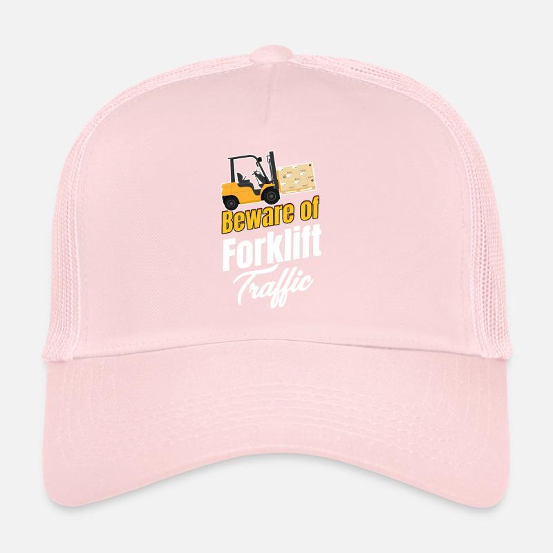 Méfiez-vous de la circulation des chariots élévateurs. Casquette trucker 