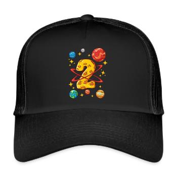 2 Anniversaire Astronaute de l’espace 2 ans - Casquette trucker  - noir/noir - Devant