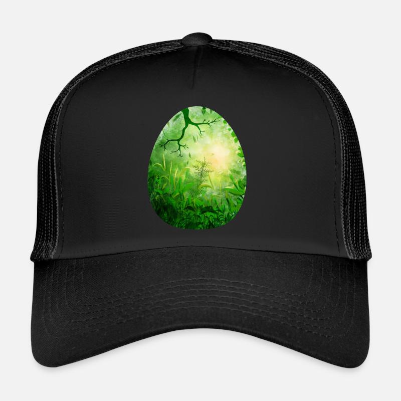 Dragon Egg Green - Trucker Cap - black/black