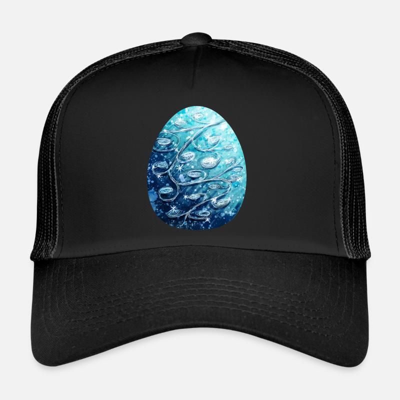 Dragon Egg Blue - Trucker Cap - black/black