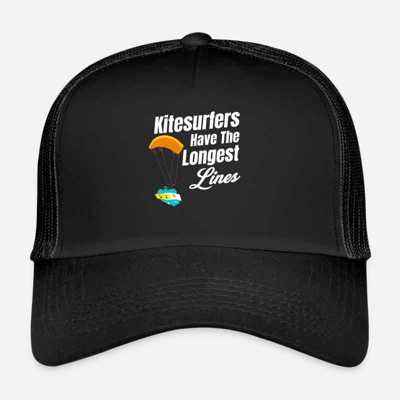 Kitesurfers have the longest windy sailboard Trucker Cap