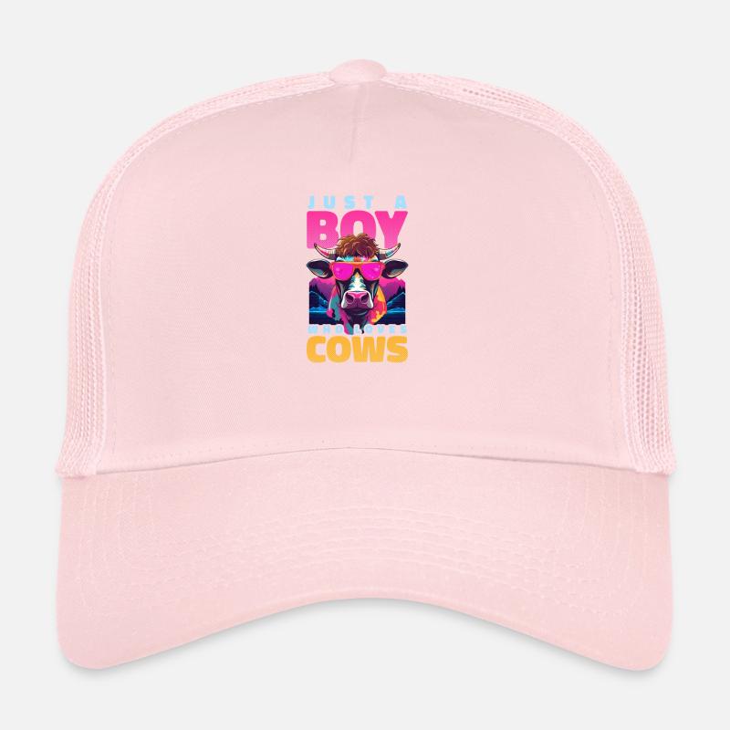 Kuhbauernjunge, der Kühe liebt Trucker Cap