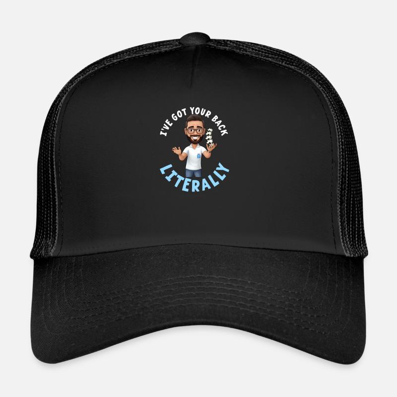 Chiropraktiker, ich halte dir buchstäblich den Rücken frei Trucker Cap