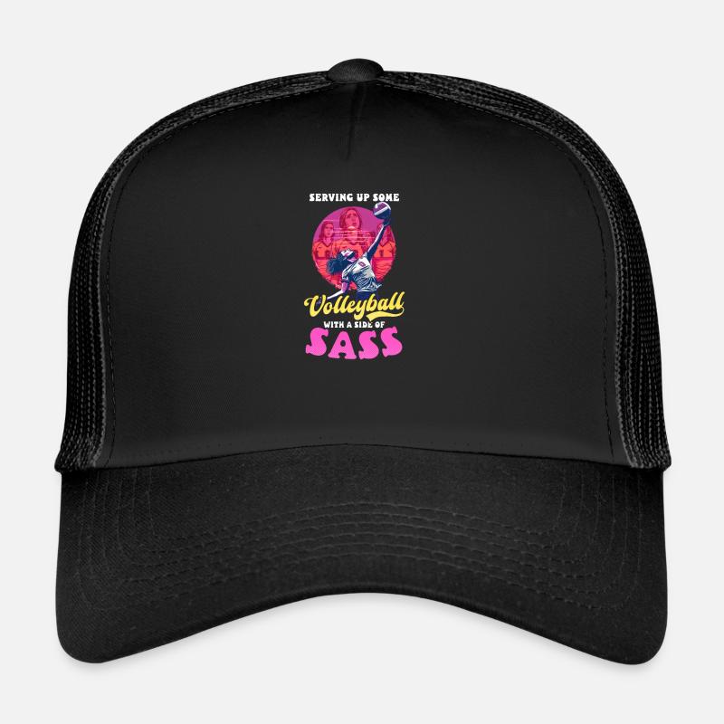 Volleyball serviert einige mit einer Beilage von Frechheit Trucker Cap