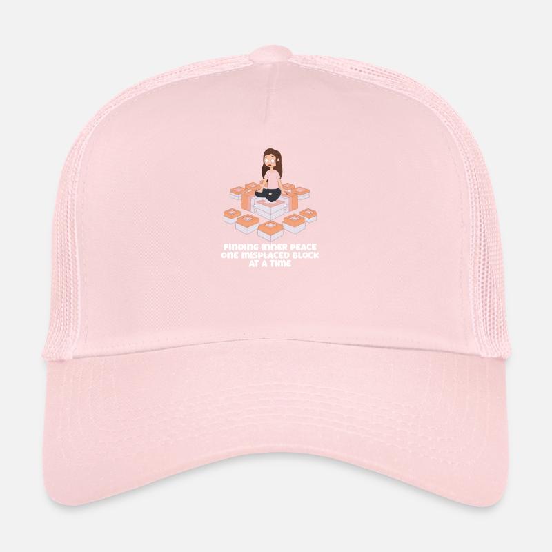 Yoga Instructor Inner Peace One Block a Time Trucker Cap