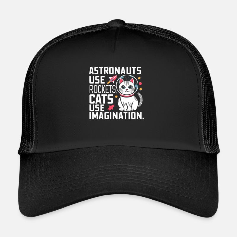 Cat, Astronaut, Astronomy, Outer Solar System Trucker Cap