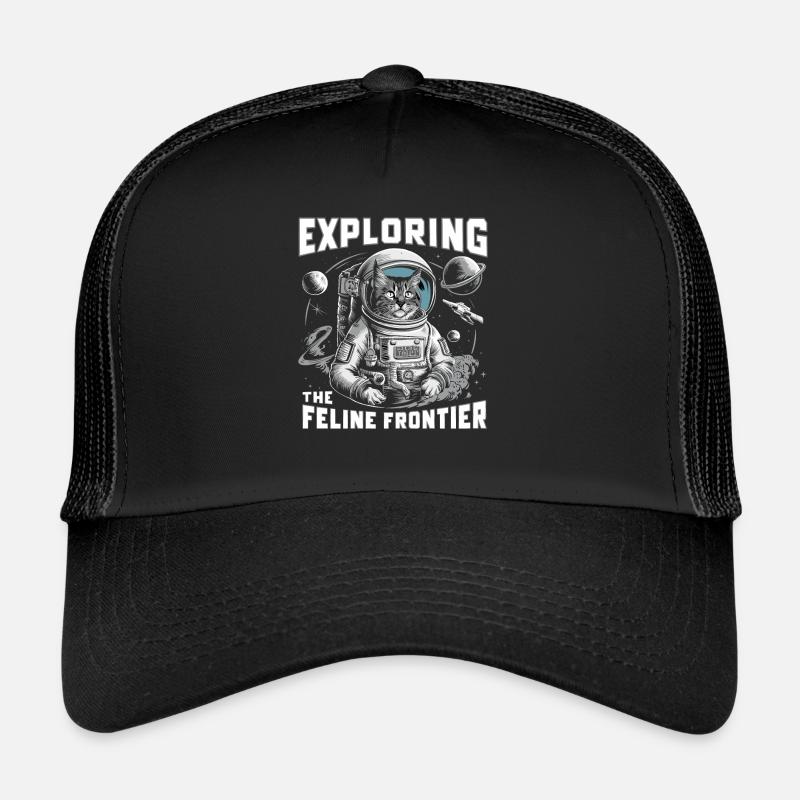 Cat, Astronaut, Astronomy, Outer Solar System Trucker Cap