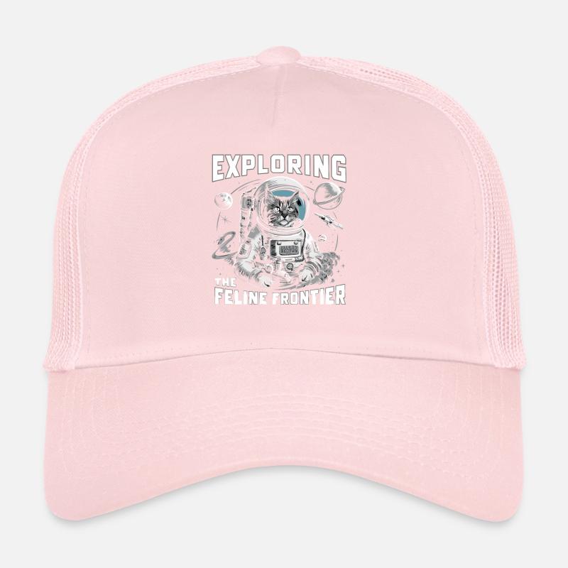 Cat, Astronaut, Astronomy, Outer Solar System Trucker Cap