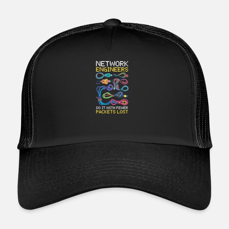 Network Engineering Do It with Fewer Packets Lost Trucker Cap