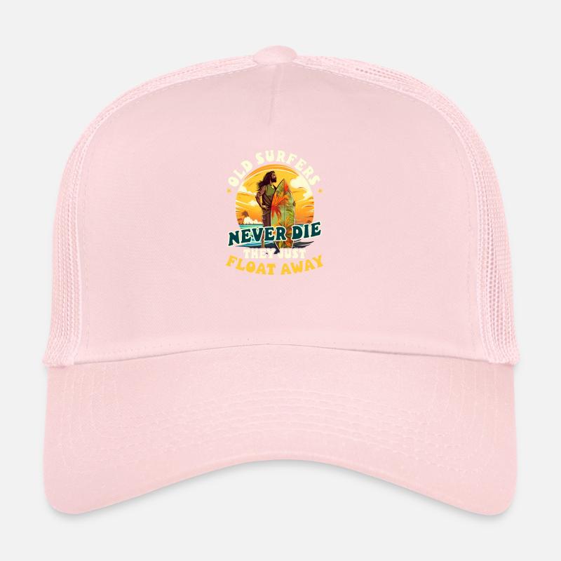 Surfer Alter Surfer Schweben Sie nie davon Trucker Cap