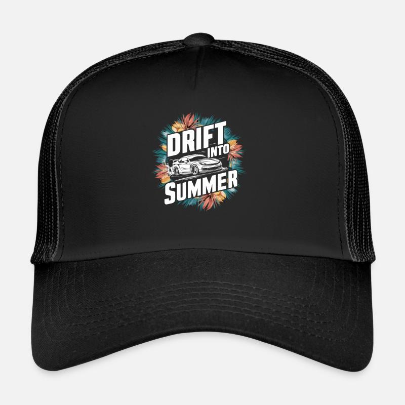 Course de drift automobile, dérive de sport automobile de voiture de course Casquette trucker 