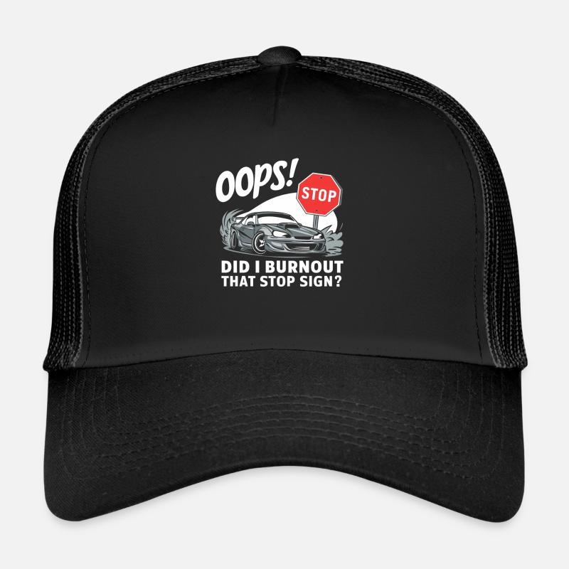 Course de drift automobile, dérive de sport automobile de voiture de course Casquette trucker 