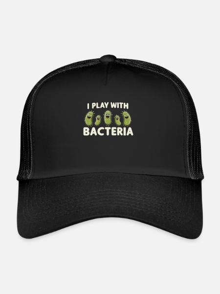 Microbiologist Microbiology Lab Staph Biology - Trucker Cap - black/black - Front
