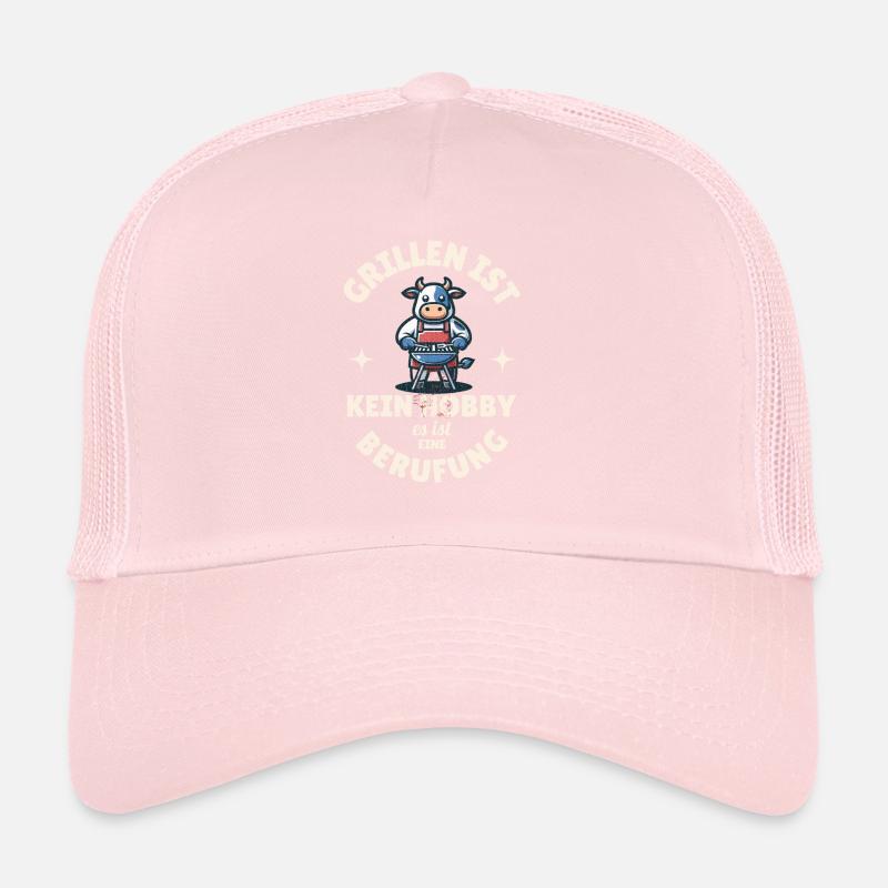 Barbecuing Is Not A Hobby It's A Calling Saying Trucker Cap