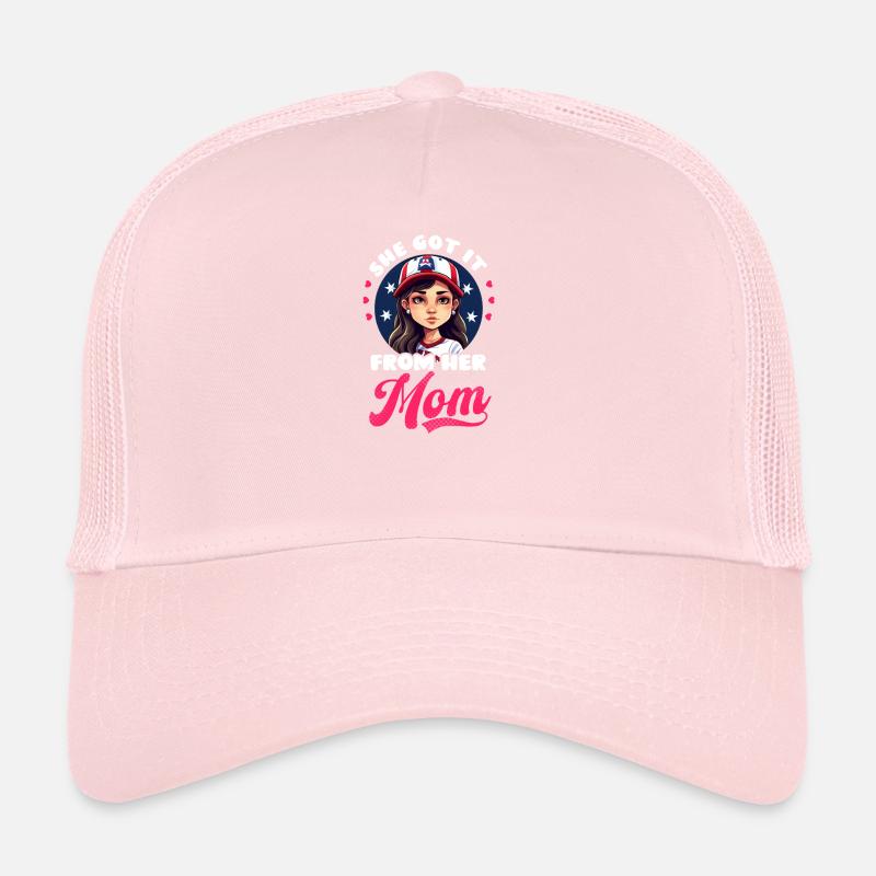 4. Juli Baseball Sie hat es von ihrer Mutter bekommen Trucker Cap
