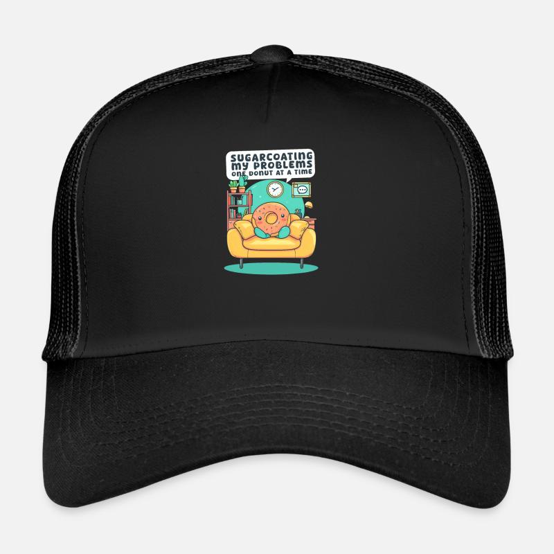 L’amateur de beignets édulcorant les problèmes de beignet à la fois Casquette trucker 