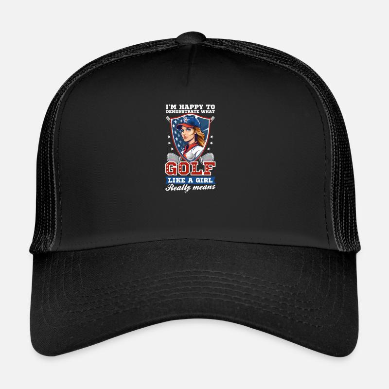 4. Juli Golf Freut Sich, Mädchen Zu Demonstrieren Trucker Cap