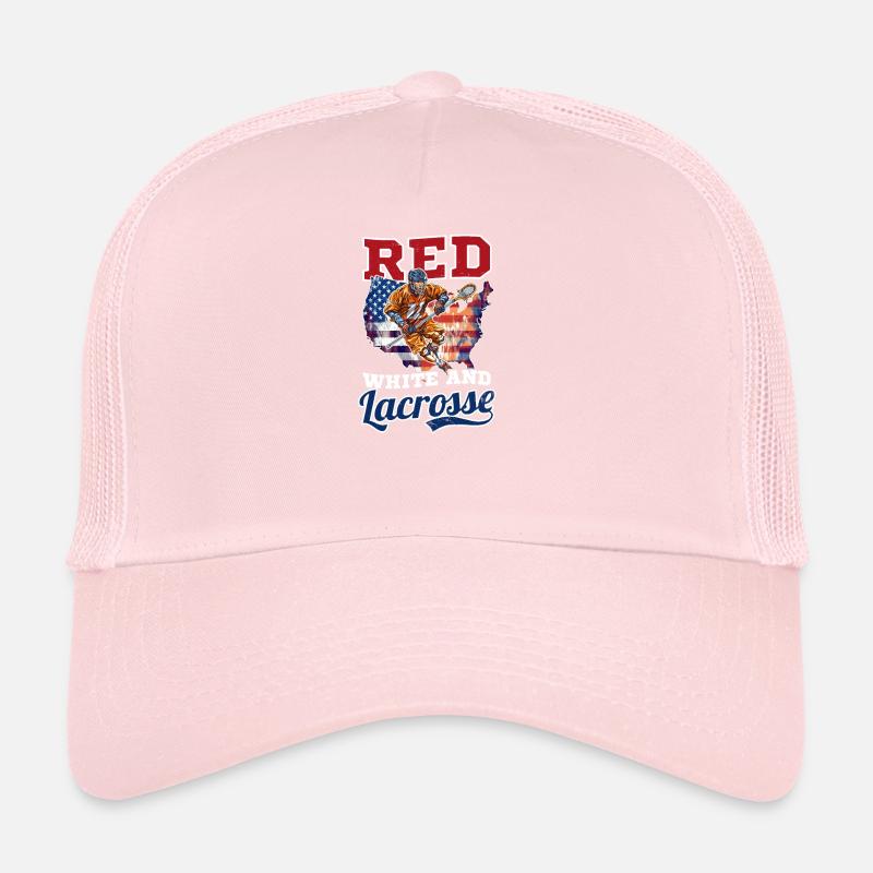 4 juillet Crosse rouge blanche et crosse Casquette trucker 