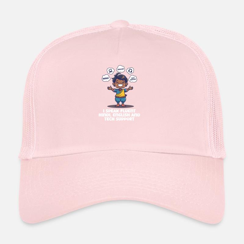 Les Amérindiens parlent hindi, anglais Support technique Casquette trucker 