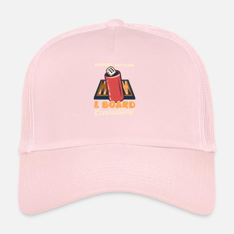 Lustiges Backgammon Shaking Rattling Board Controllin Trucker Cap