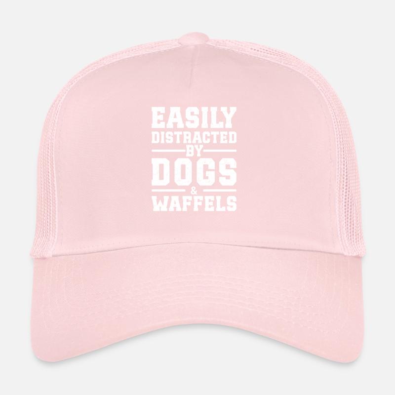 Easily Distracted By Dogs & Waffles Trucker Cap