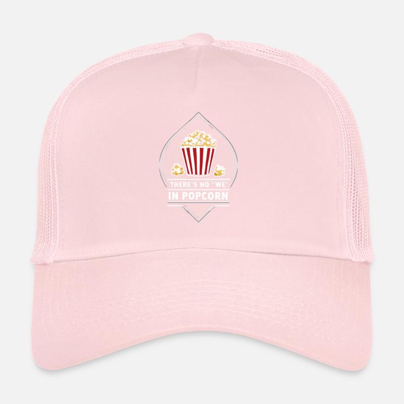 Funny popcorn saying, binge-watching popcorn Trucker Cap