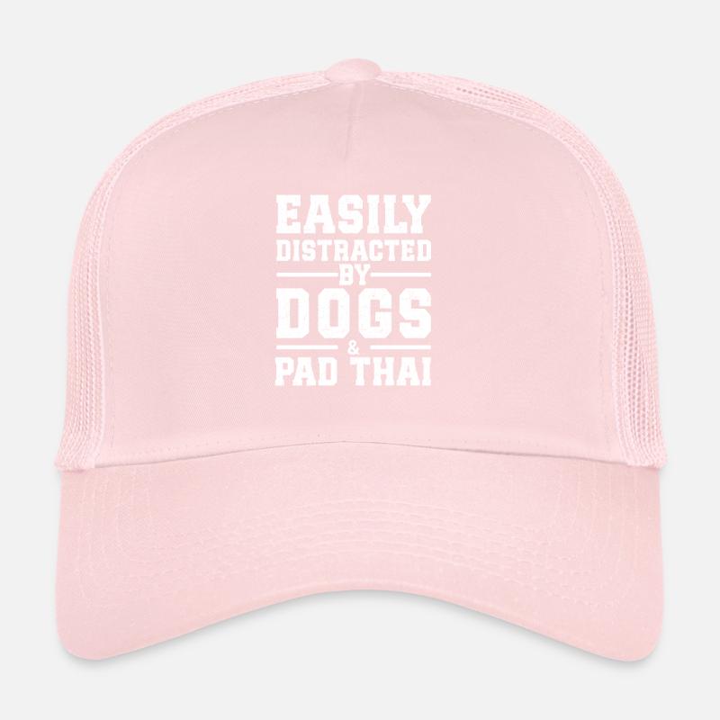 Easily Distracted By Dogs & Pad Thai Trucker Cap