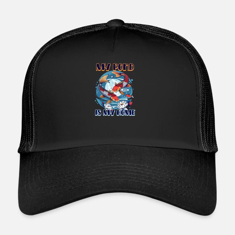 Koi Fish My Pond is My Home Trucker Cap