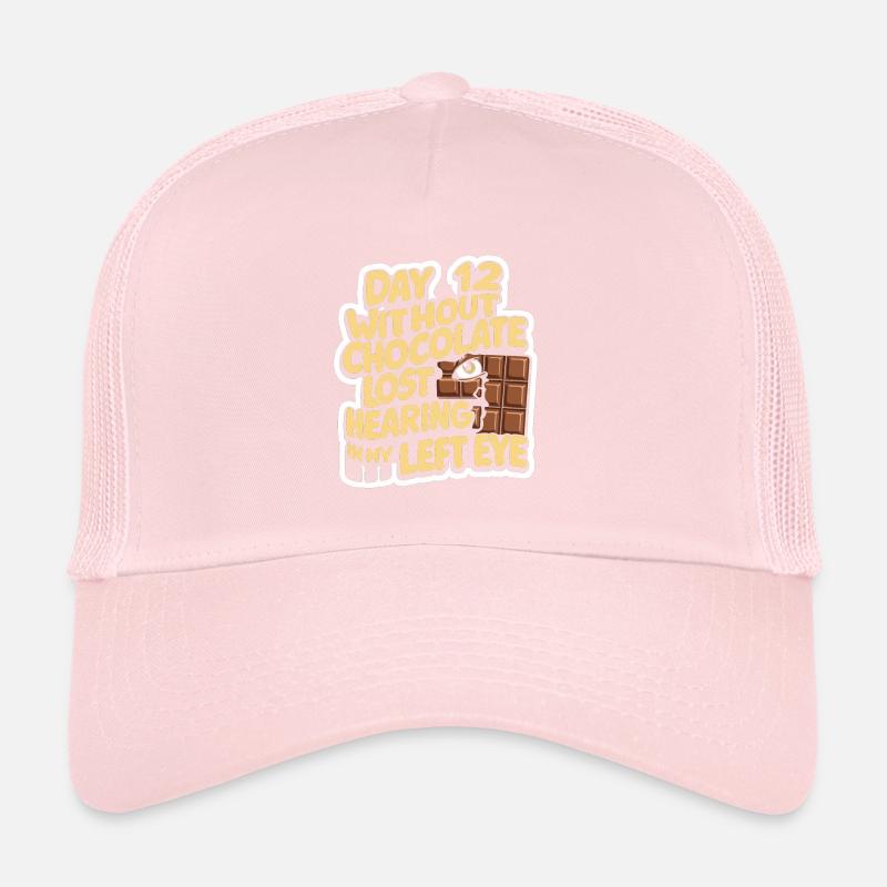 Jour 12 Sans chocolat, perte de l’audition dans mes yeux25 Casquette trucker 