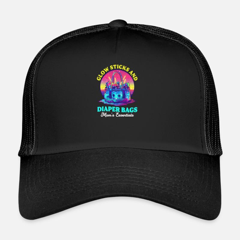 EDM Rave Maman Sticks & Sacs à Couches Casquette trucker 