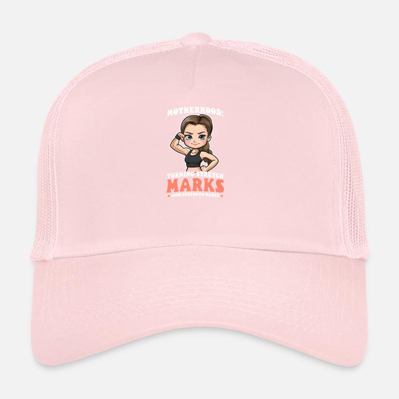 Bodybuilding Mom Vergetures en marques de force Casquette trucker 