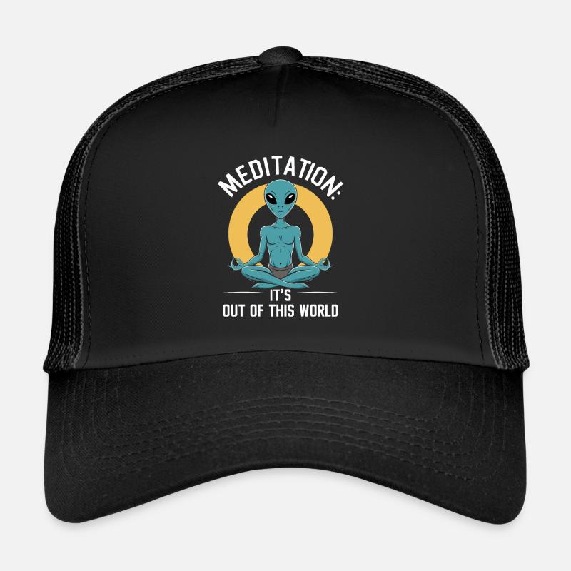 meditation, mindfulness, relaxation and Trucker Cap