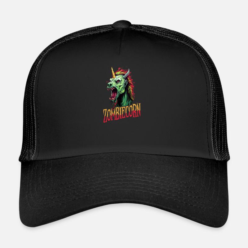 Halloween Einhorn Zombiecorn Trucker Cap