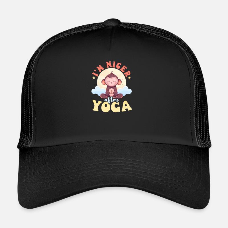 Monkey Lover plus gentil après le yoga Casquette trucker 