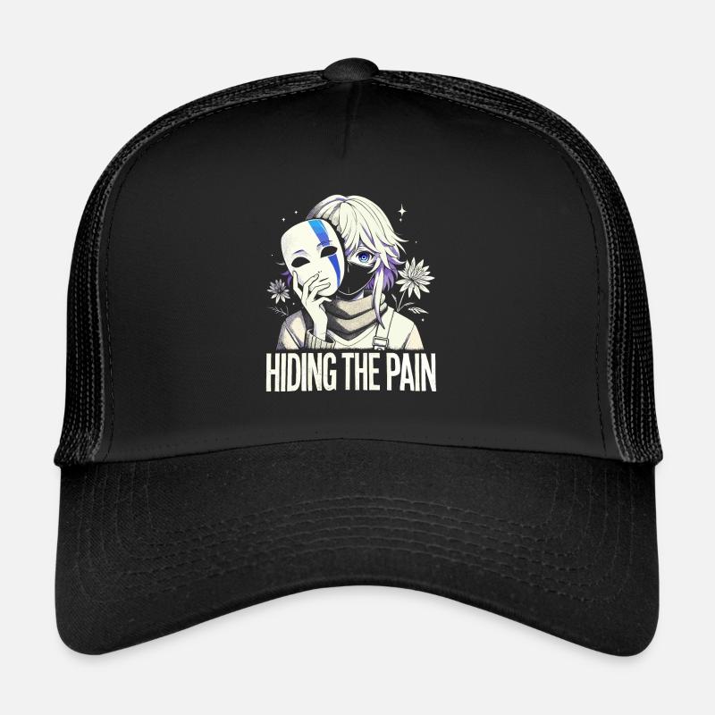 Art de l’anime et esthétique gothique pour la mode alternative Casquette trucker 