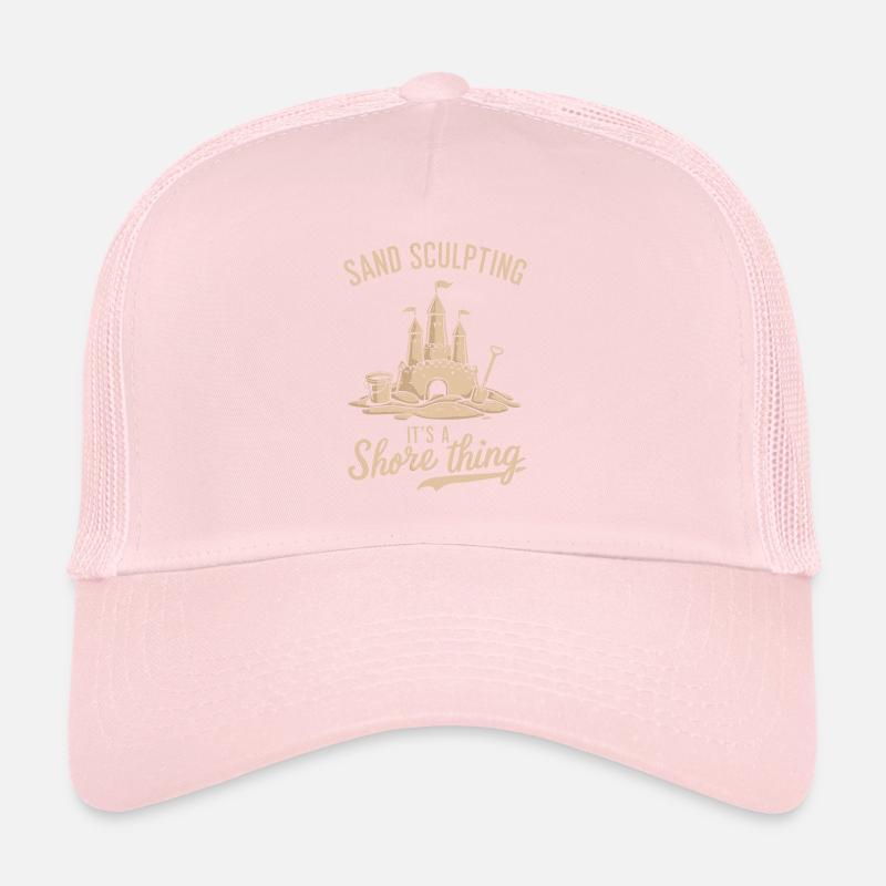 Art créatif des châteaux de sable sur la plage | Sculptures Casquette trucker 