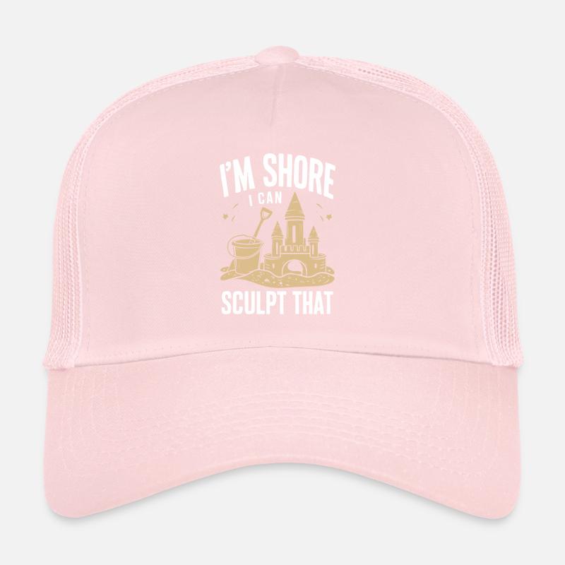 Art créatif des châteaux de sable sur la plage | Sculptures Casquette trucker 