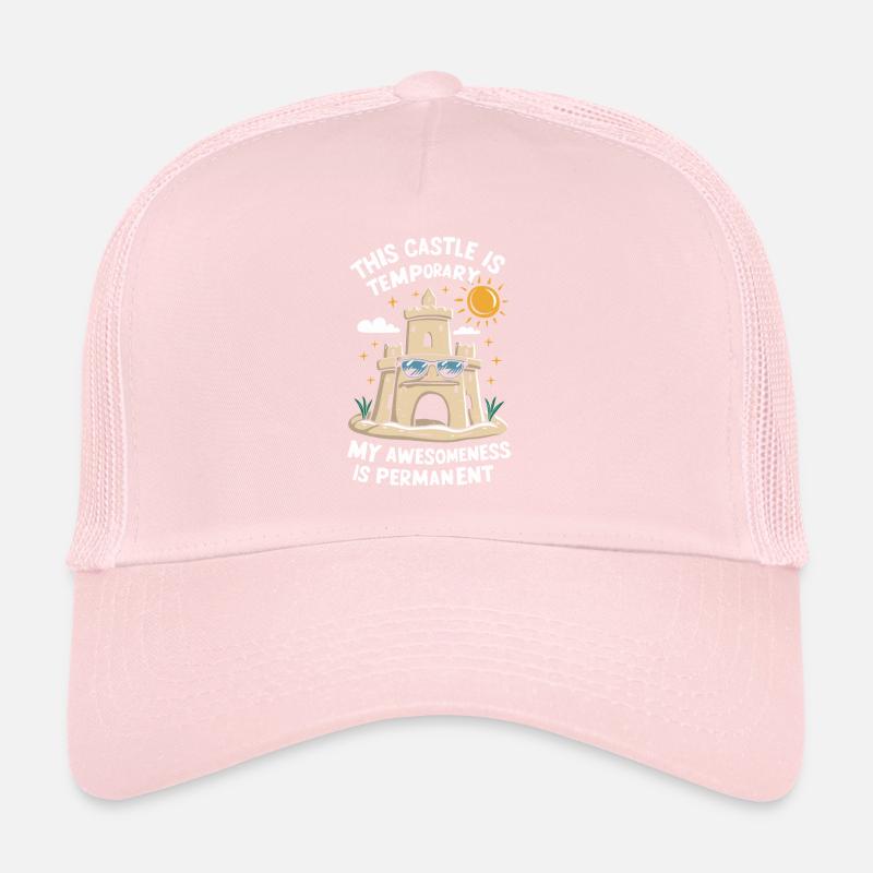 Art créatif des châteaux de sable sur la plage | Sculptures Casquette trucker 