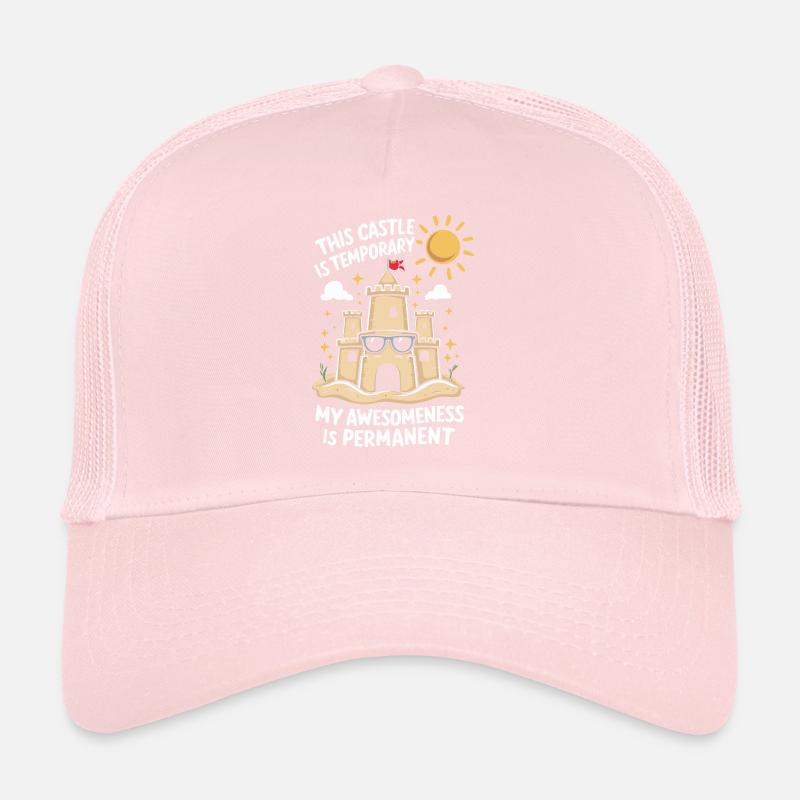 Art créatif des châteaux de sable sur la plage | Sculptures Casquette trucker 