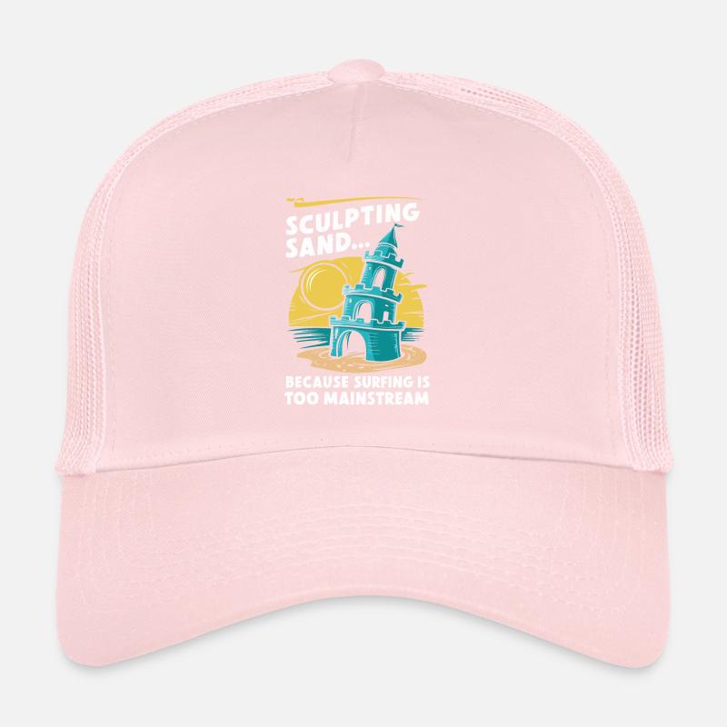 Art créatif des châteaux de sable sur la plage | Sculptures Casquette trucker 