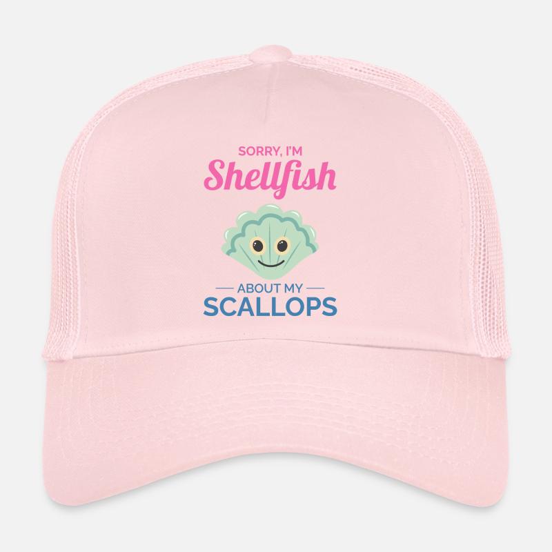 Pétoncles Coquillages Collector Beachcomber Crustacés Casquette trucker 